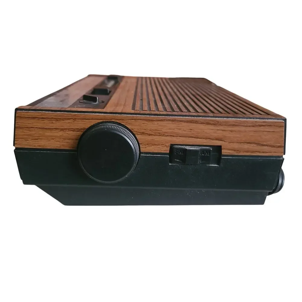 Vintage General Electric GE 7-4633D Alarm Clock : AM/FM Radio Wood Grain Tested